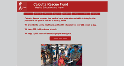 Desktop Screenshot of calcuttarescuefund.org.uk